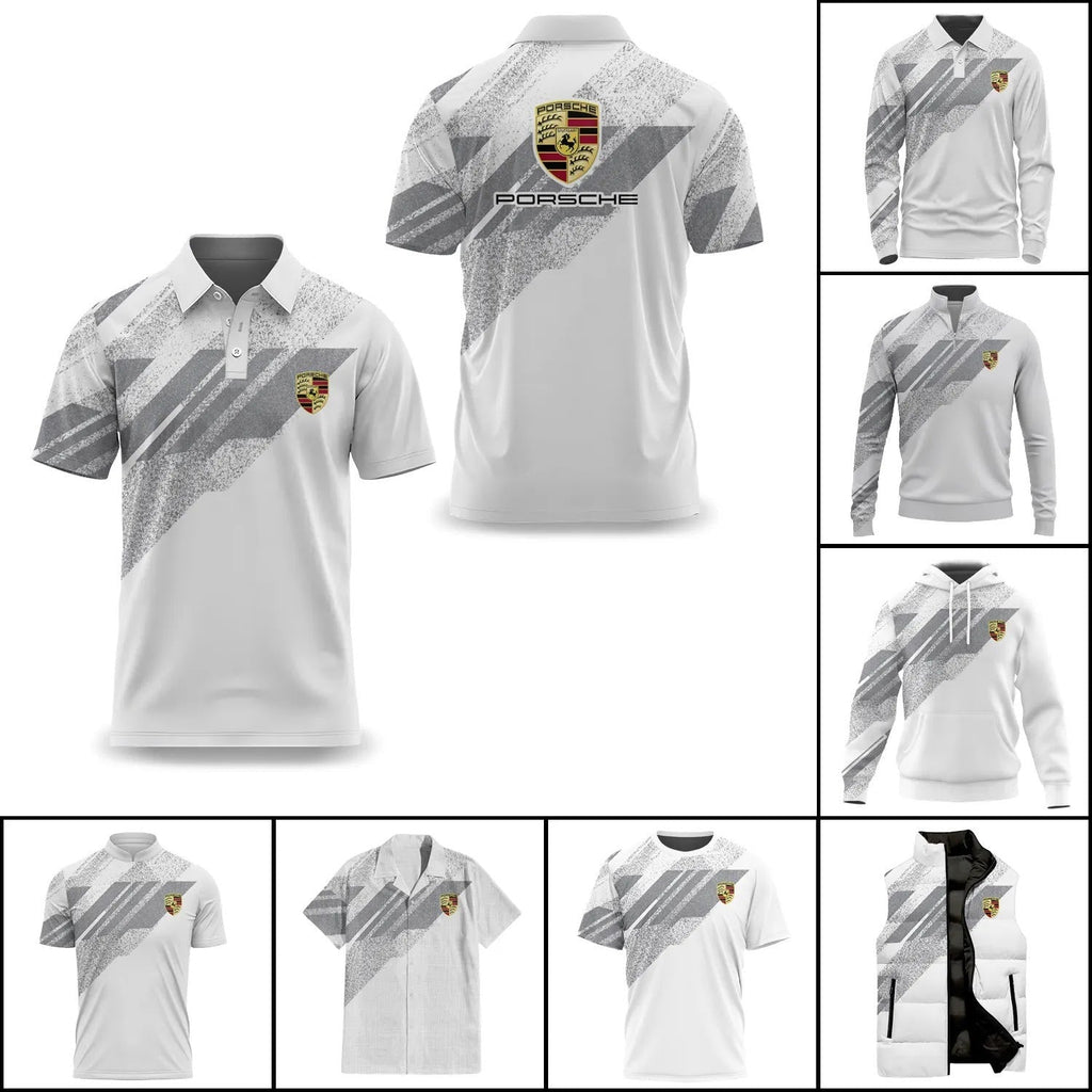 Porsche Apparels | 4-Way Stretch Performance Fabric with Moisture-Wicking Technology | Comfortable Fit for Active Lifestyle 1